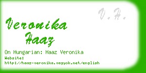 veronika haaz business card